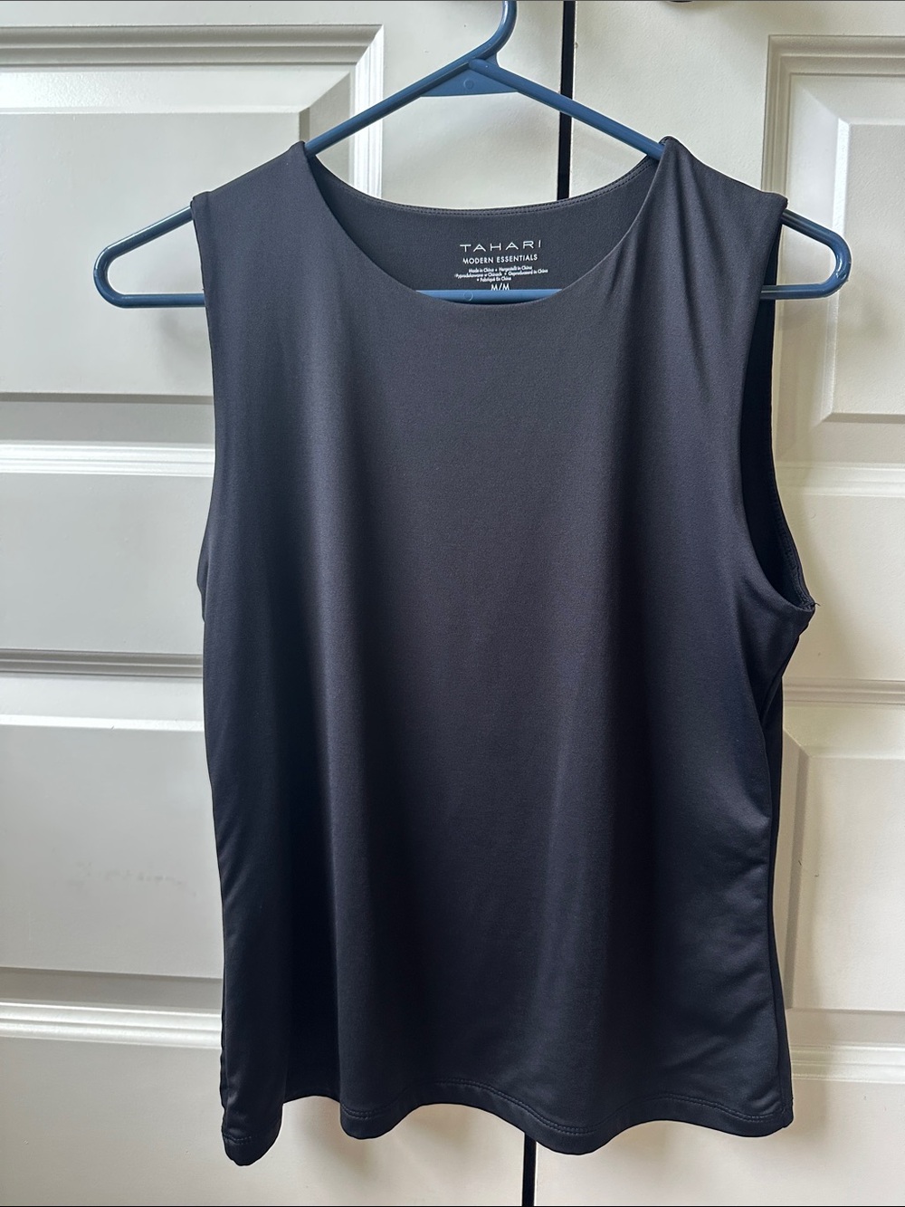 Tahari Black Sleek Sleeveless Tank